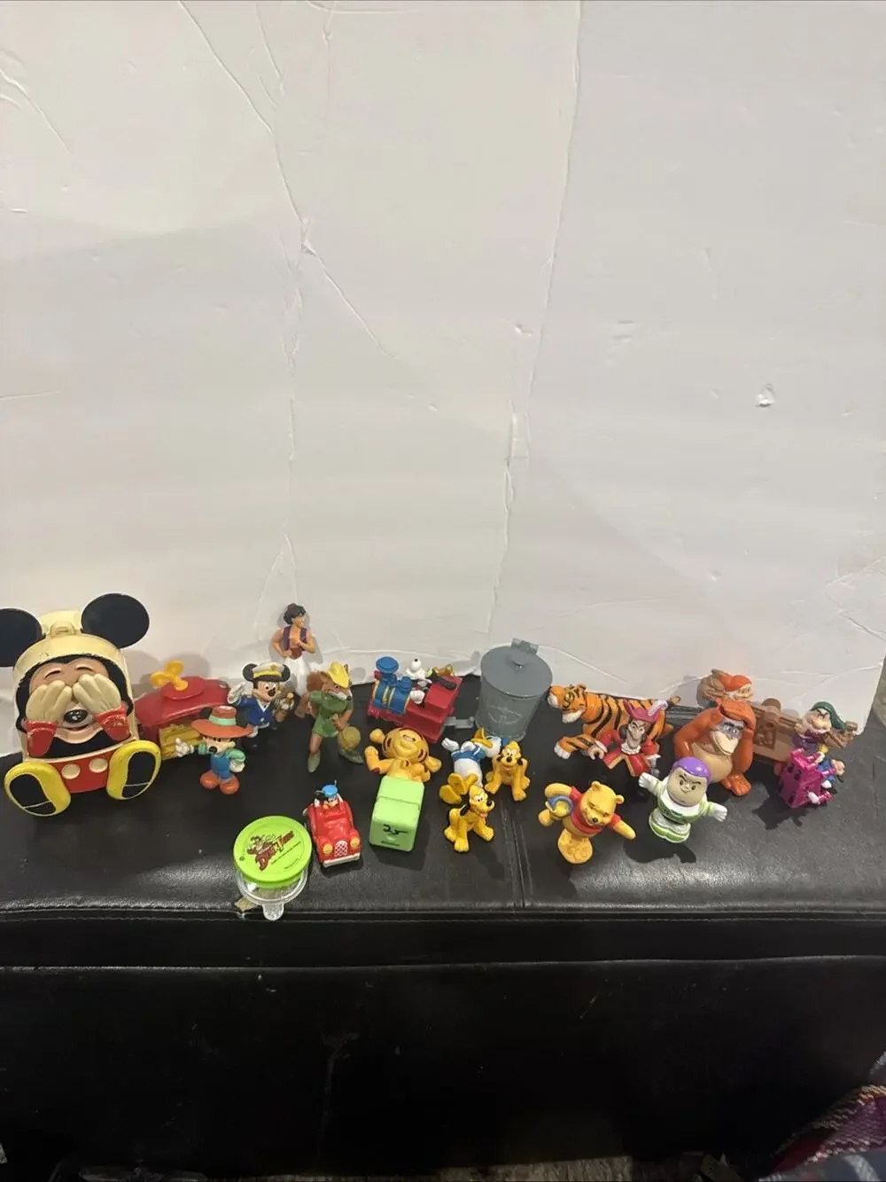 Lot of Disney Character Figures Toys Mickey Pooh Tigger Pluto Donald Vintage